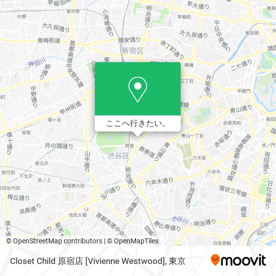 Closet Child 原宿店 [Vivienne Westwood]地図