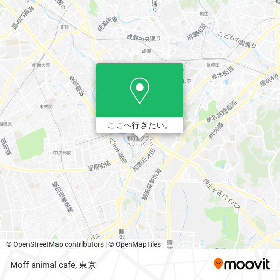 Moff animal cafe地図