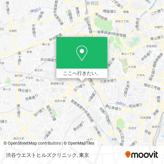 渋谷ウエストヒルズクリニック地図