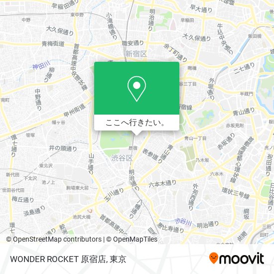 WONDER ROCKET 原宿店地図