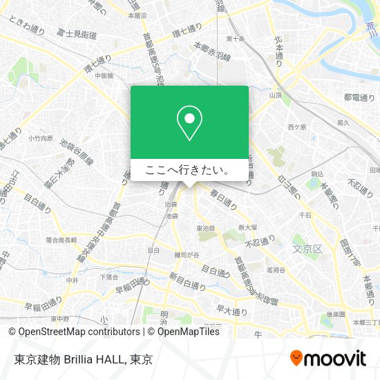 東京建物 Brillia HALL地図