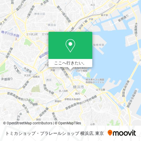 地下鉄 メトロ または バスで横浜市のトミカショップ プラレールショップ 横浜店への行き方