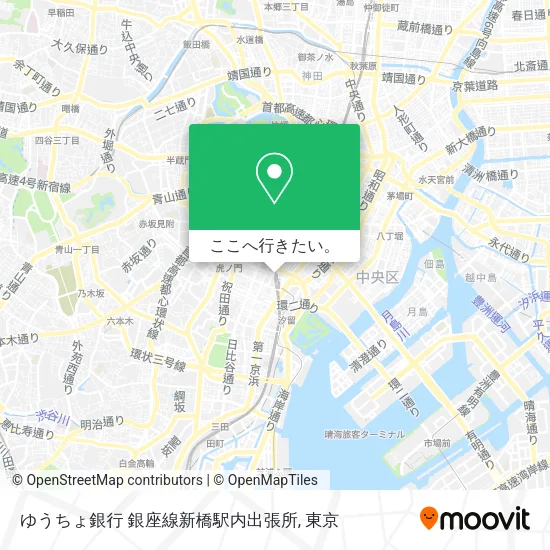 ゆうちょ銀行 銀座線新橋駅内出張所地図