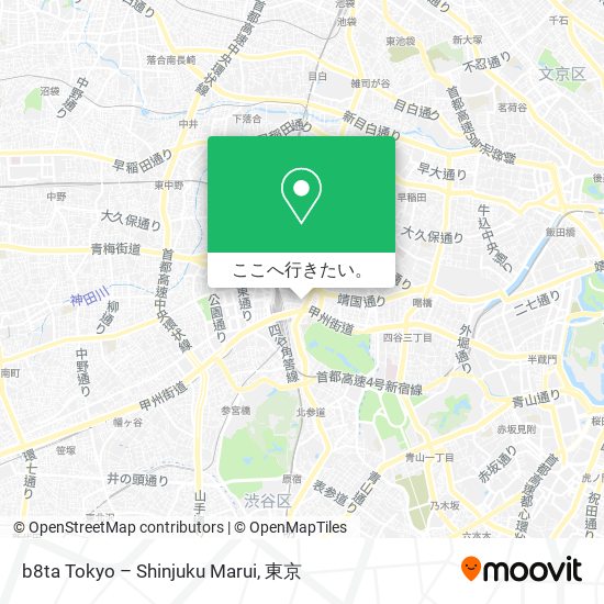 b8ta Tokyo – Shinjuku Marui地図