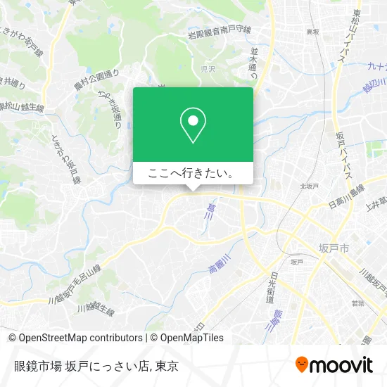 眼鏡市場 坂戸にっさい店地図