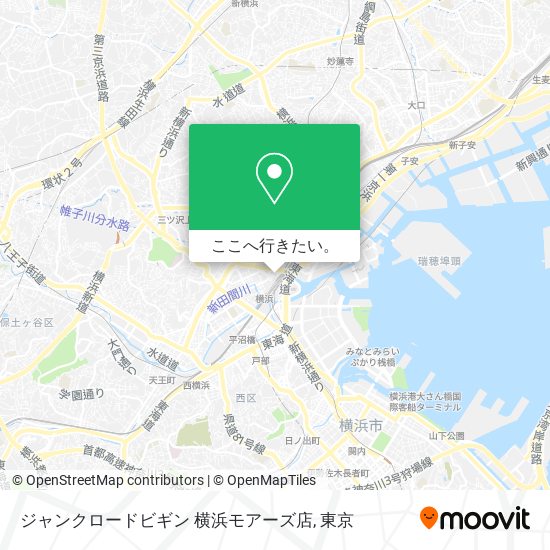 バスで横浜市のジャンクロードビギン 横浜モアーズ店への行き方