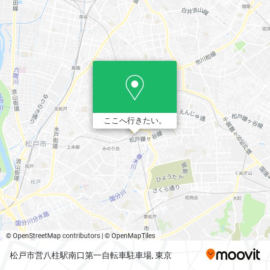 松戸市営八柱駅南口第一自転車駐車場地図