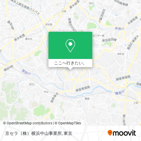 京セラ（株）横浜中山事業所地図