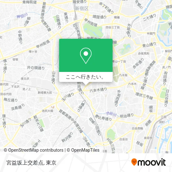 宮益坂上交差点地図