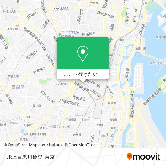 JR上目黒川橋梁地図