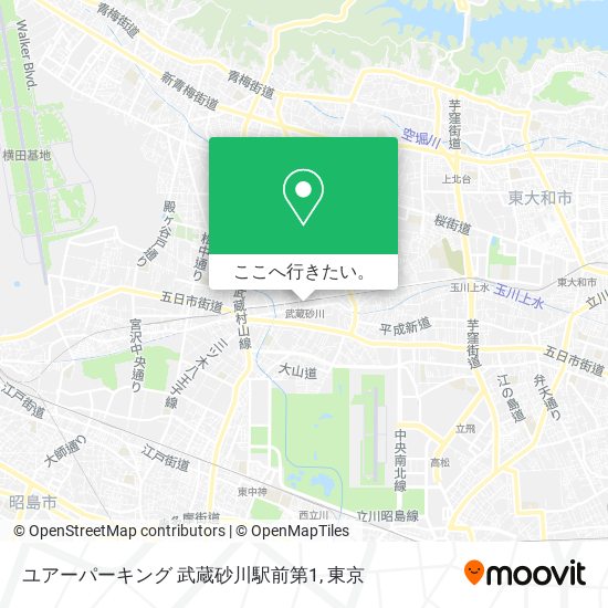 ユアーパーキング 武蔵砂川駅前第1地図