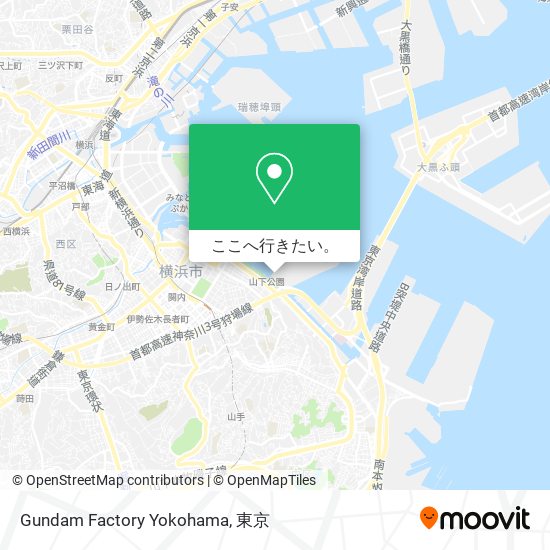 Gundam Factory Yokohama地図