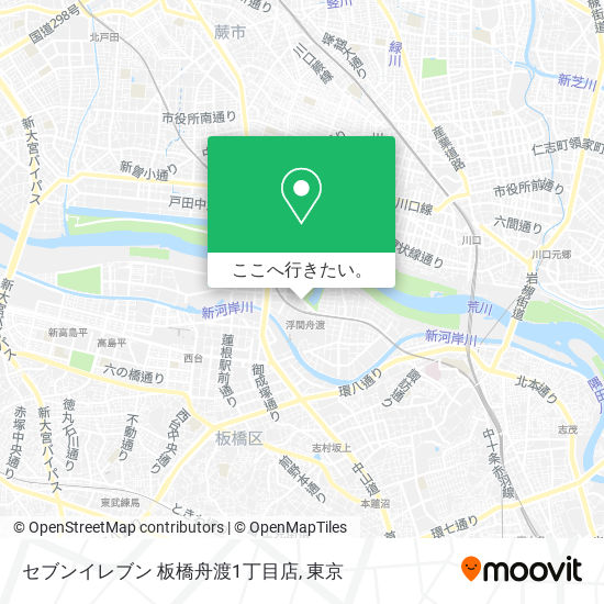 セブンイレブン 板橋舟渡1丁目店地図