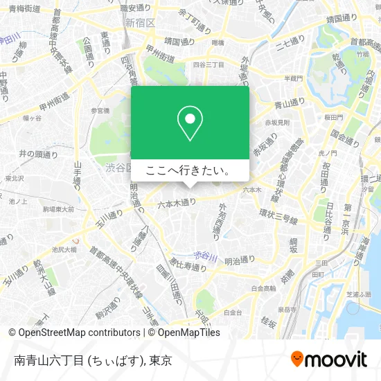 南青山六丁目 (ちぃばす)地図