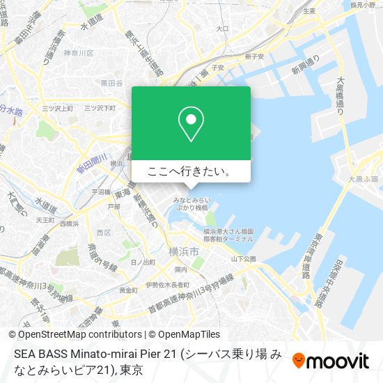 SEA BASS Minato-mirai Pier 21 (シーバス乗り場 みなとみらいピア21)地図