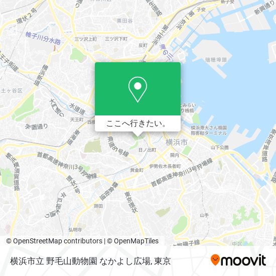 横浜市立 野毛山動物園 なかよし広場地図