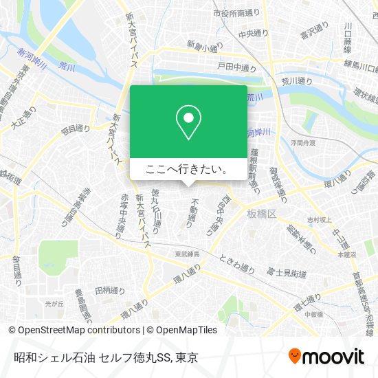 昭和シェル石油 セルフ徳丸SS地図