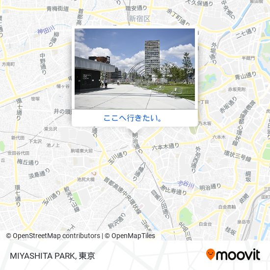 MIYASHITA PARK地図