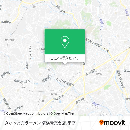 きゃべとんラーメン 横浜青葉台店地図