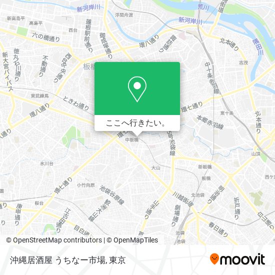 沖縄居酒屋 うちなー市場地図