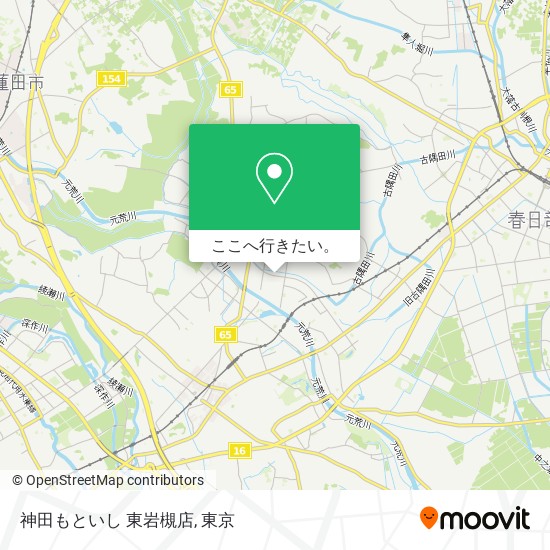 神田もといし 東岩槻店地図