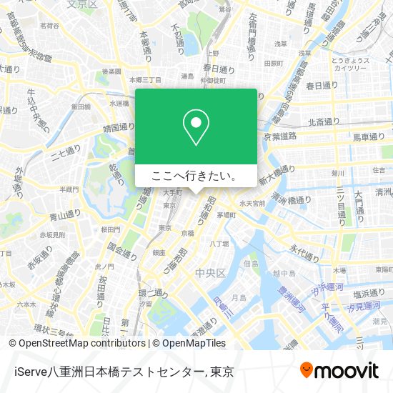 iServe八重洲日本橋テストセンター地図