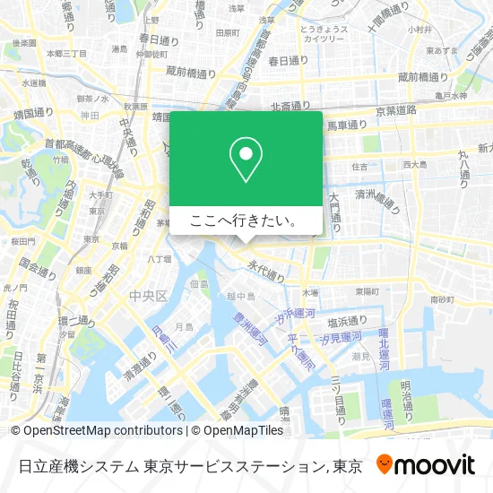 日立産機システム 東京サービスステーション地図