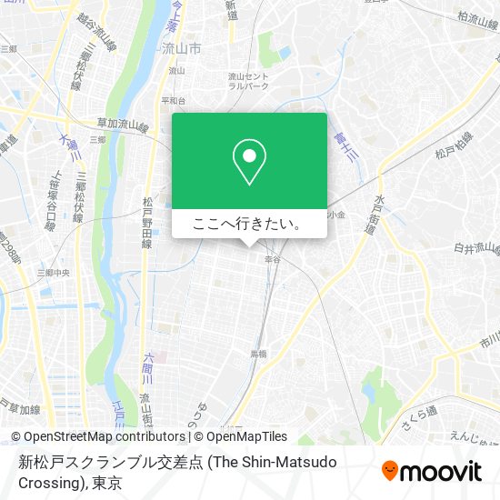 新松戸スクランブル交差点 (The Shin-Matsudo Crossing)地図