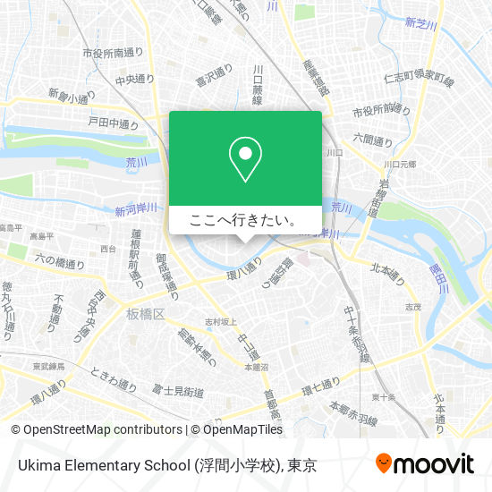 Ukima Elementary School (浮間小学校)地図