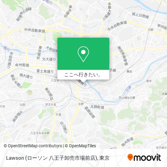 Lawson (ローソン 八王子卸売市場前店)地図