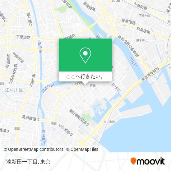 湊新田一丁目地図