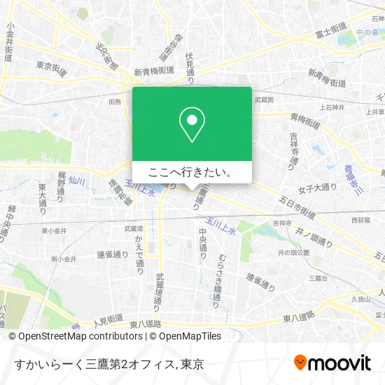 すかいらーく三鷹第2オフィス地図