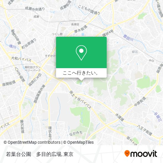 若葉台公園　多目的広場地図