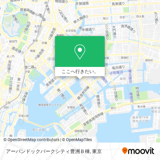 アーバンドックパークシティ豊洲Ｂ棟地図