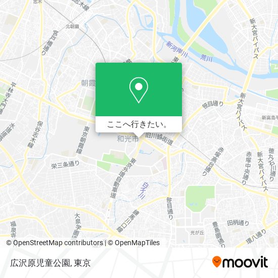 広沢原児童公園地図