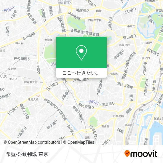 常盤松御用邸地図