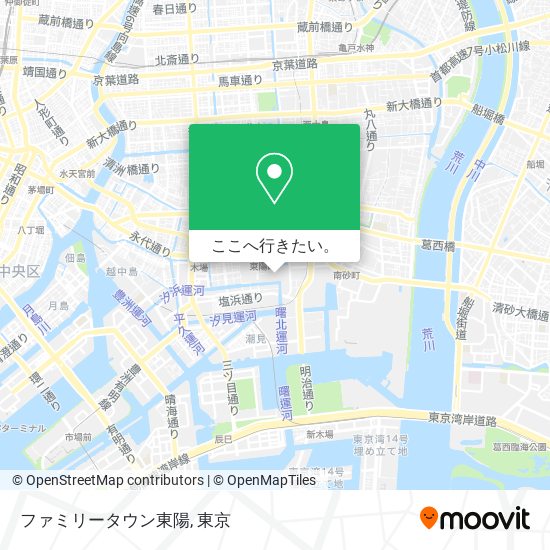 ファミリータウン東陽地図