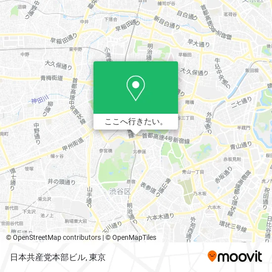日本共産党本部ビル地図