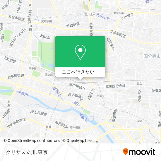 クリサス立川地図