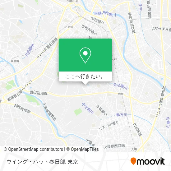 ウイング・ハット春日部地図