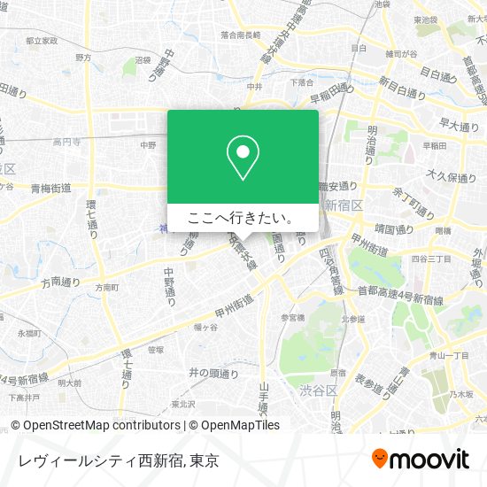 レヴィールシティ西新宿地図