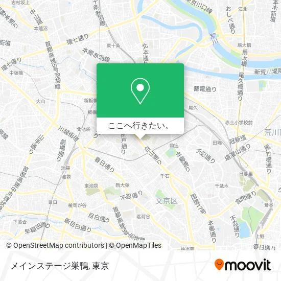 メインステージ巣鴨地図