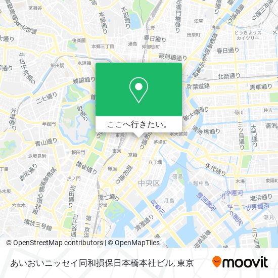 あいおいニッセイ同和損保日本橋本社ビル地図