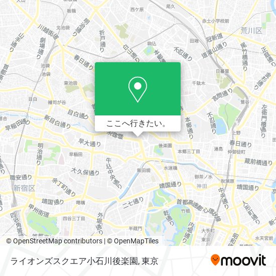 ライオンズスクエア小石川後楽園地図