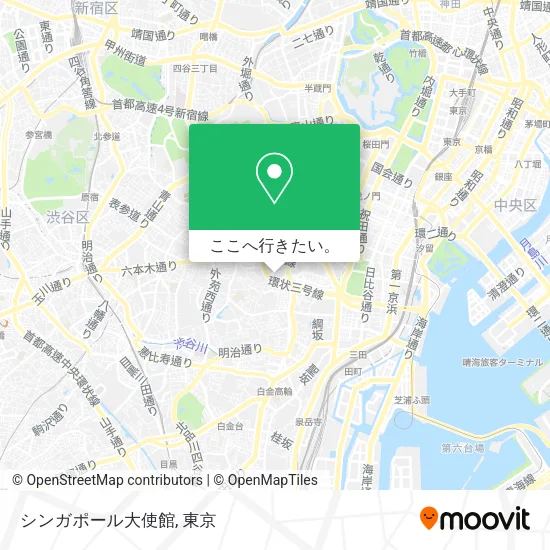 シンガポール大使館地図