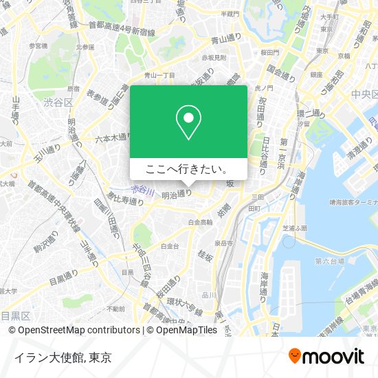 イラン大使館地図