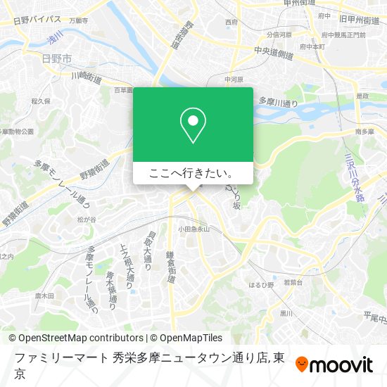 ファミリーマート 秀栄多摩ニュータウン通り店地図