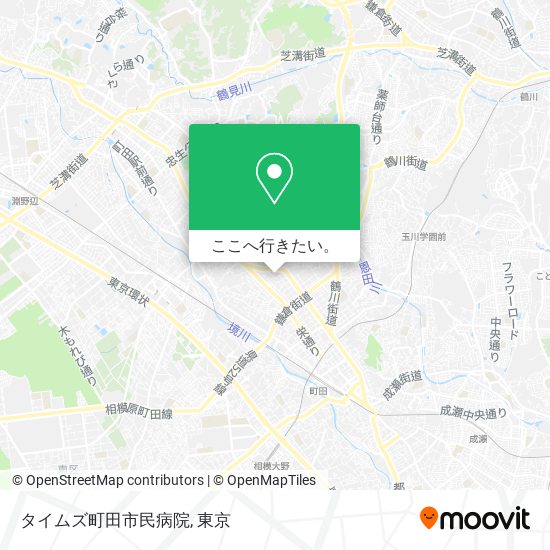 タイムズ町田市民病院地図