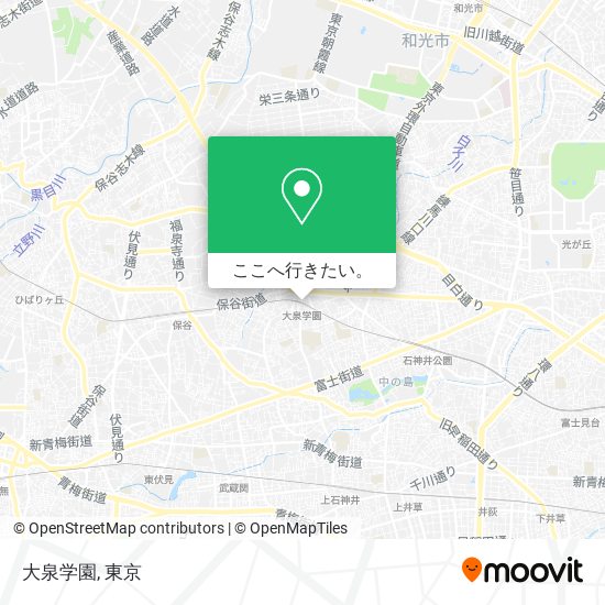 大泉学園地図