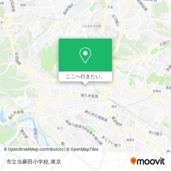 市立当麻田小学校地図